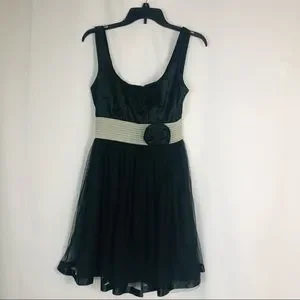 CATO Juniors prom dress size 9 black and silver sleeveless excellent condition